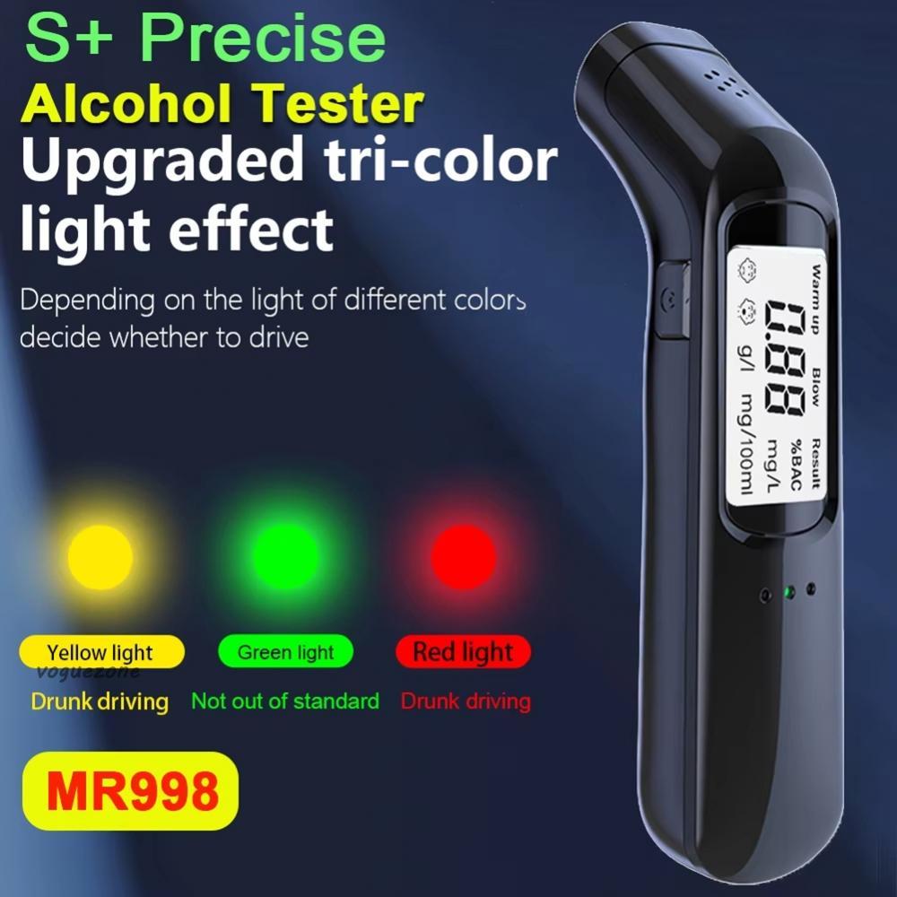 #VOGUEZ#Alcohol Detection Device NonContact Breathalyzer with LED Display Features