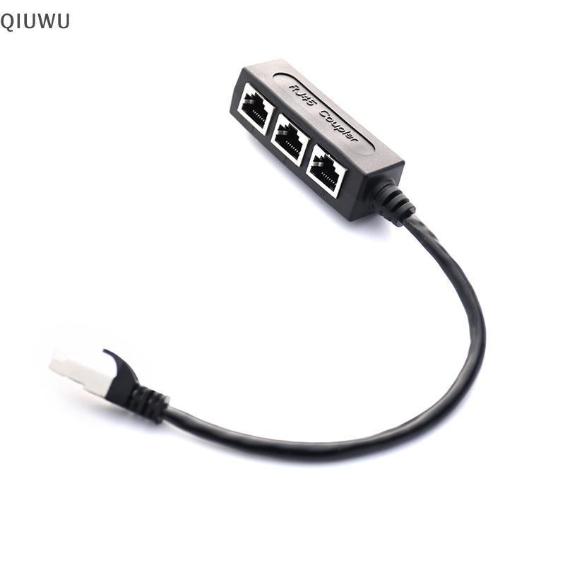 QIUWU RJ45 Splitter LAN Ethernet Network RJ45 Connector Splitter Adapter Cable.
