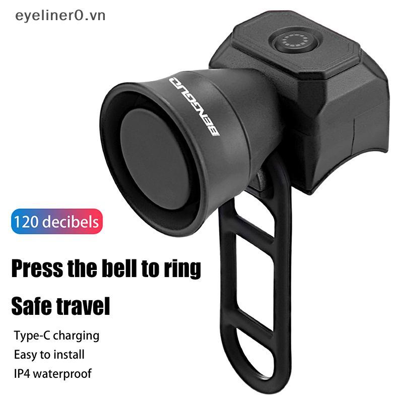EY & HG Chuông Điện Cho Xe Đạp Leo Núi - Sạc USB, Chống Nước