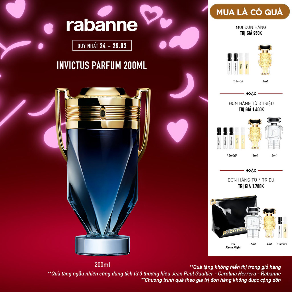 Nước hoa Nam Rabanne Invictus Parfum 200ML