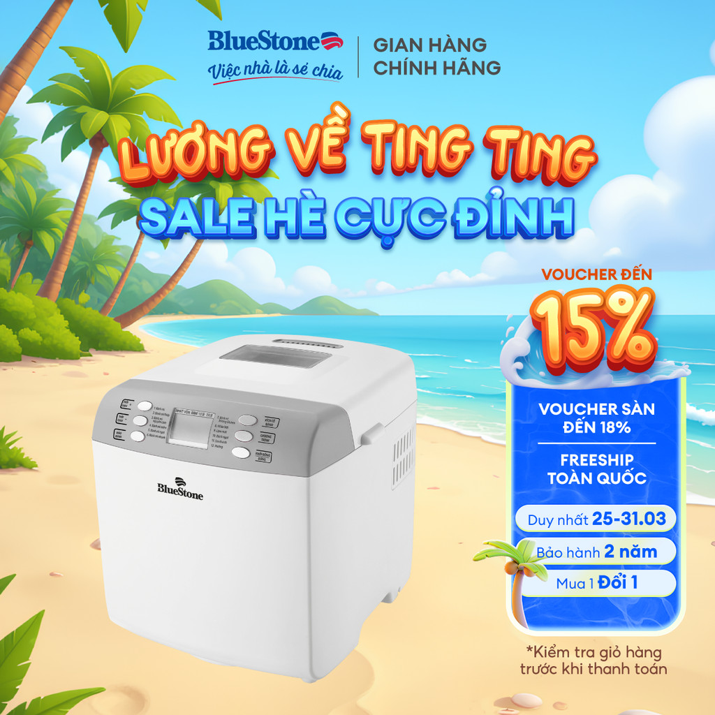 Máy Làm Bánh Mì Bluestone BMB-2421 - 12 chức năng - 550W