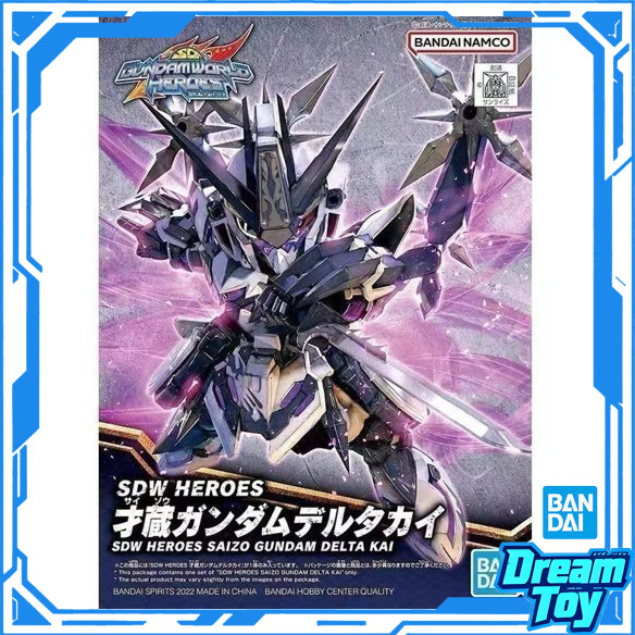Bandai SDW HEROES Saizo Gundam Delta Kai SD Gundam World Heroes Model Kit Nhân Vật Hành Động
