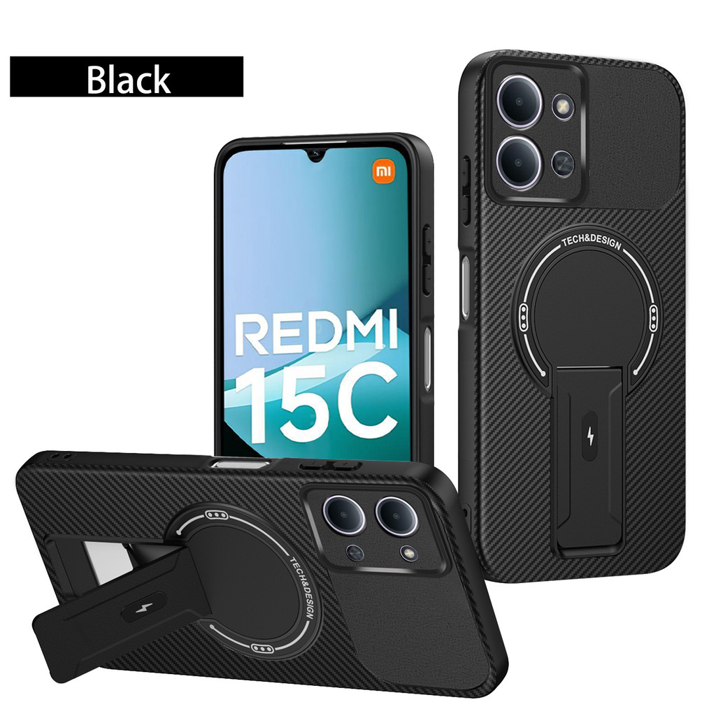 Dành Cho Redmi 15C Ốp Lưng Redmi 15C 5G Ốp Lưng Điện Thoại Redmi 15C Vỏ Điện Thoại Sợi Carbon Stent
