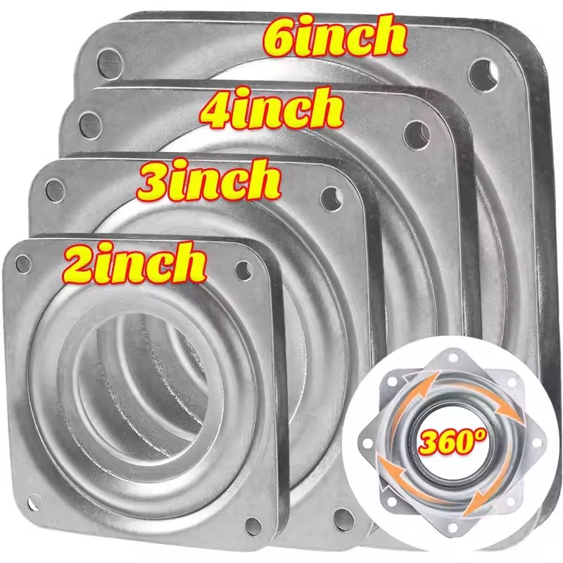 Đĩa xoay xoay vòng bi kim loại - Đế xoay 360 độ Hạng nặng - Tấm vòng bi lăn bàn xoay