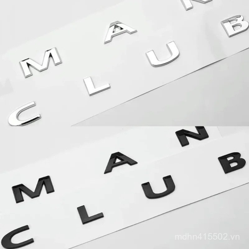 3d ABS Đen Xe Chữ Cái Clubman Logo Thân Cây Biểu Tượng Huy Hiệu Decal Cho Cooper S F54 R55 R 55 JCW 