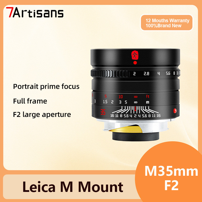 7artisans 35mm F2 Hướng Dẫn Sử Dụng Lấy Nét Toàn Khung Chân Dung Prime Ống Kính Cho Leica M-mount M-