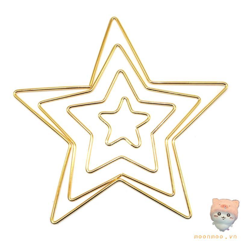 Moon Macrame Project DIY Metal Macrame Star Hoop cho Dreamcatcher Làm Nhẫn