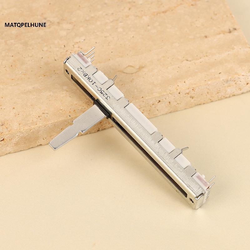 MATQPELHUNE 1Pc RS45 Series Thẳng Slip Potentiometer Pitch Tempo Fader 10KB × 2 DCV1024 Tổng Chiều D