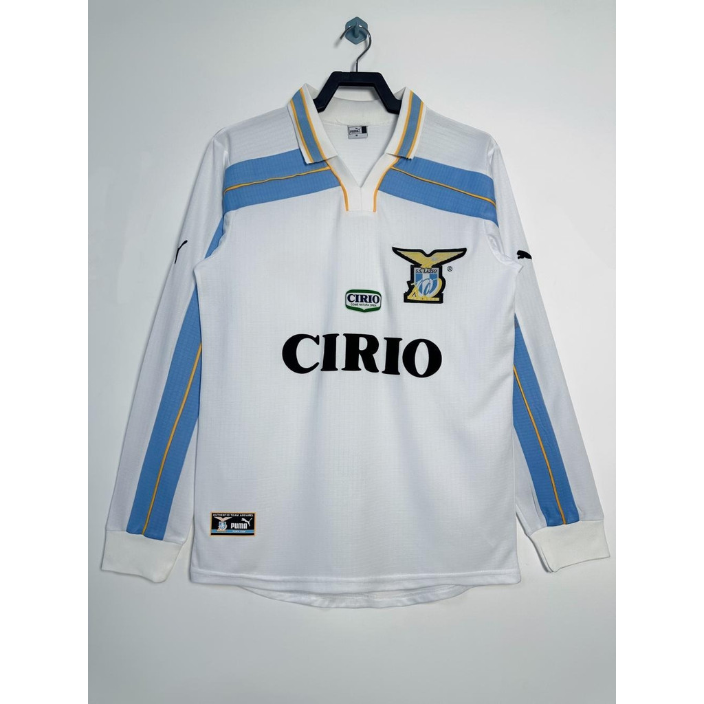1999-00 Áo đấu bóng đá cổ điển dài tay thứ ba của Lazio