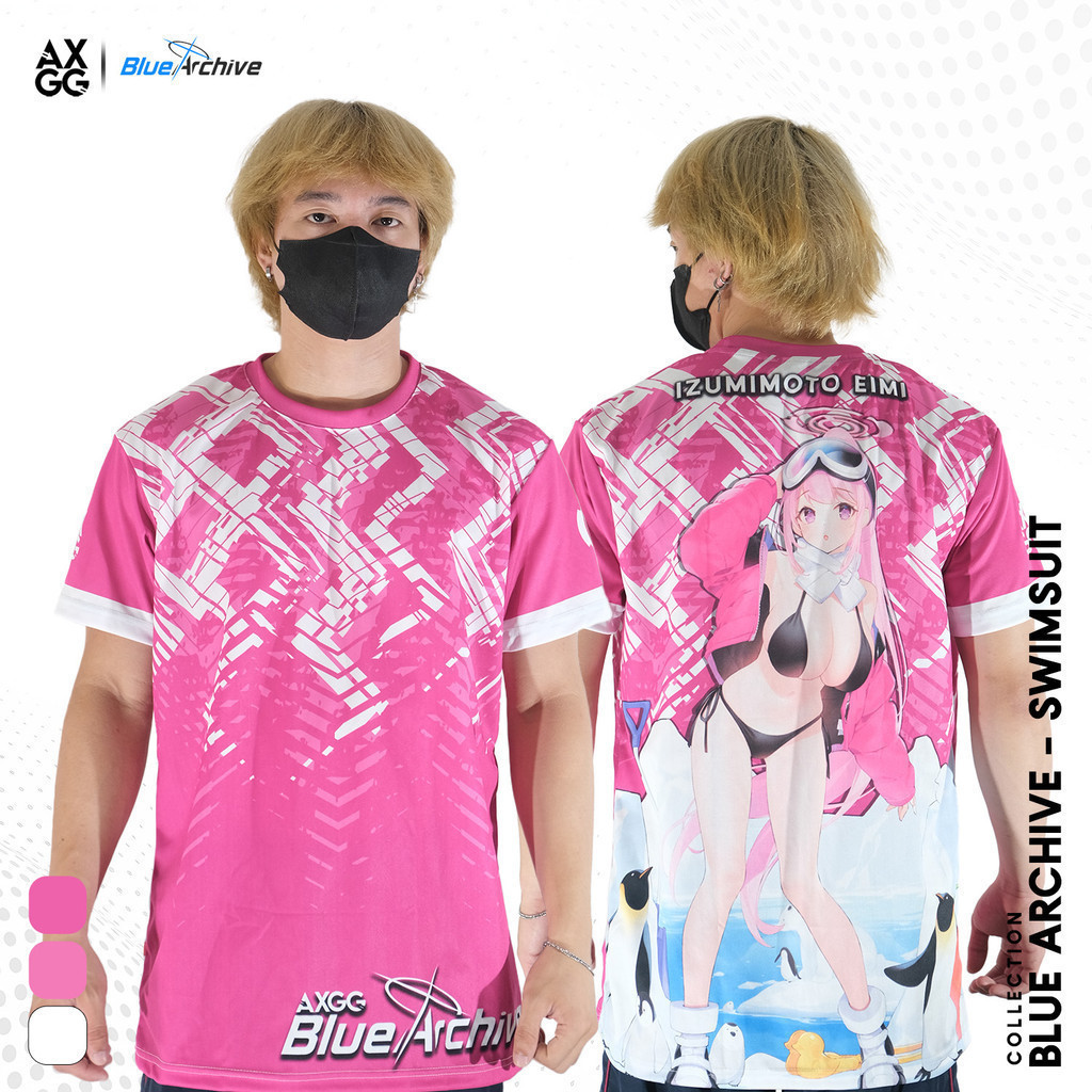 Áo thun chơi game Axgg 2025 "Blue Archive - Đồ bơi"