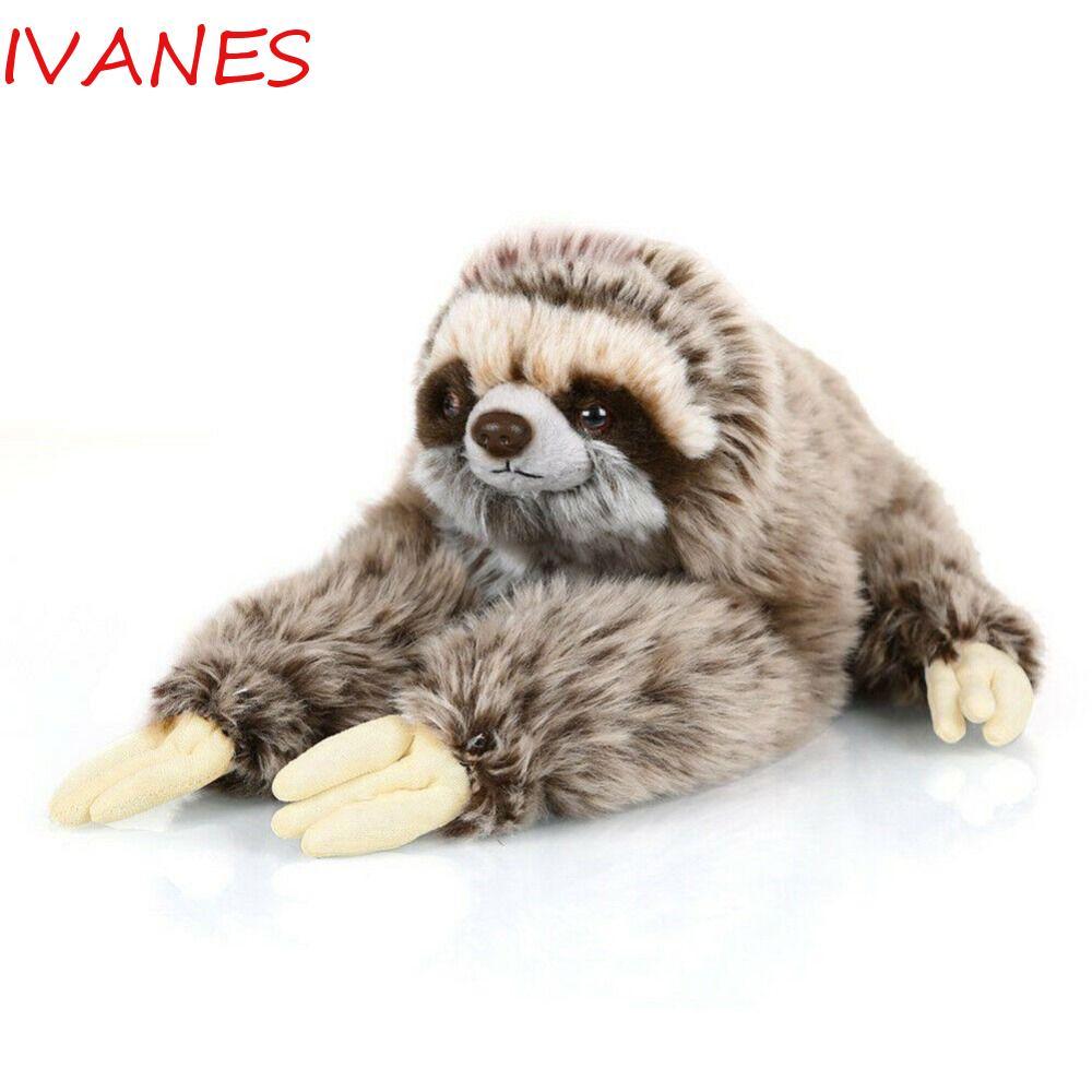IVANES Sloth Sang Trọng Đồ Chơi Sống Động Như Thật 35cm Đồ Chơi Trẻ Em Cuộc Sống Thực Sinh Nhật Cudd