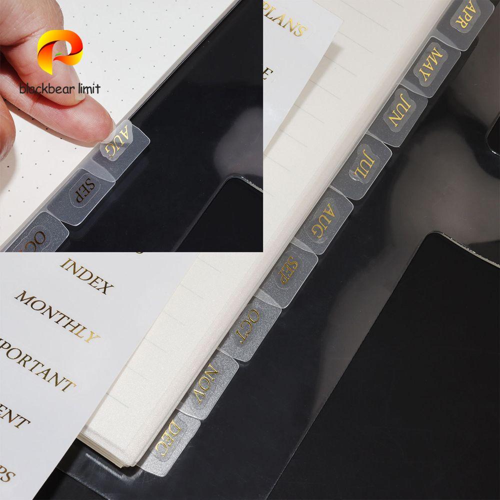 BLACKBEAR LIMIT Binder Index Dividers cho A5 / A6 Notebook Separator Trang Sáng Tạo Văn Phòng Phẩm T