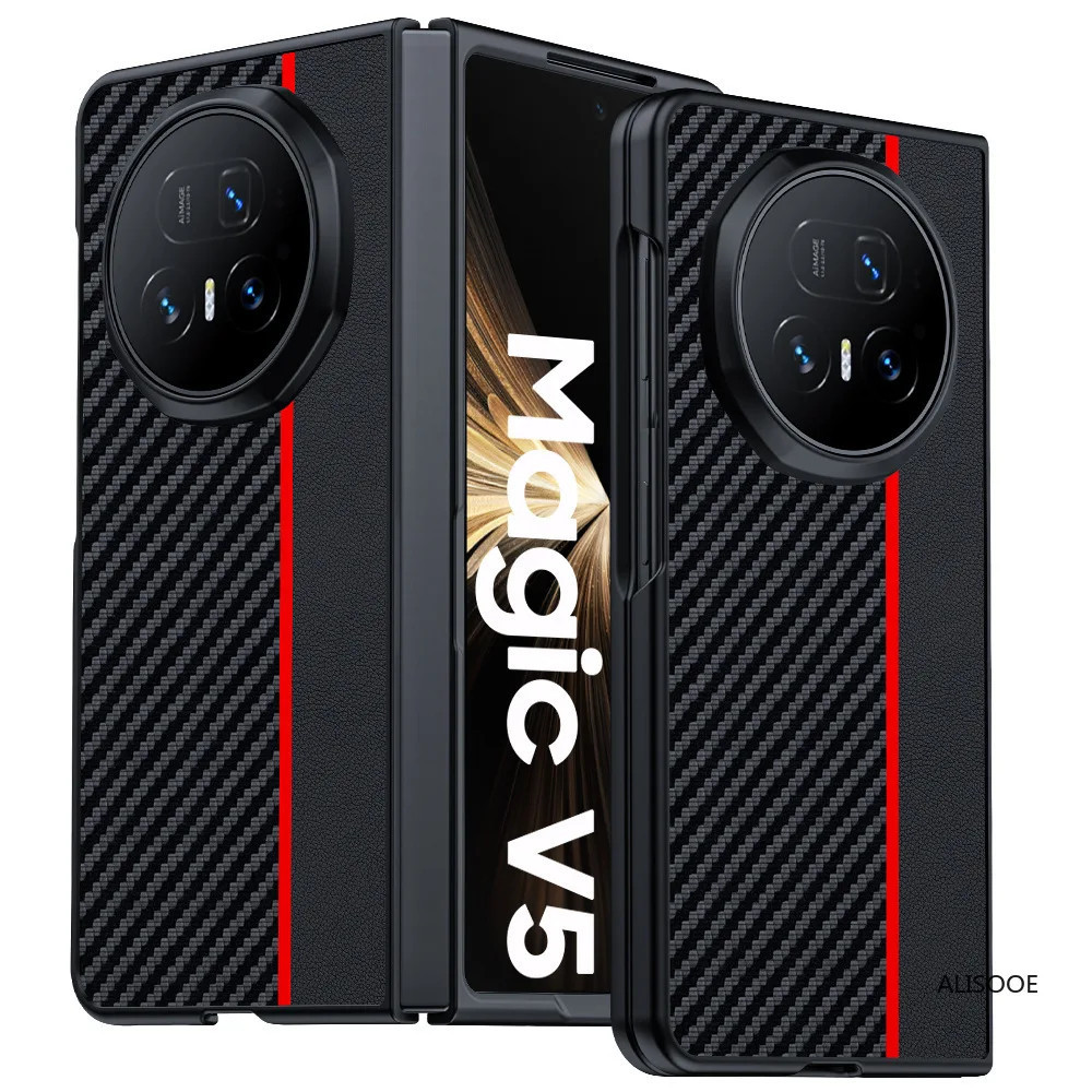 Da Capa Cho Honor Magic V5 V3 Ốp Lưng PU Cao Cấp Bảo Vệ Mặt Sau Điện Thoại Cho Honor Magic V5 Funda