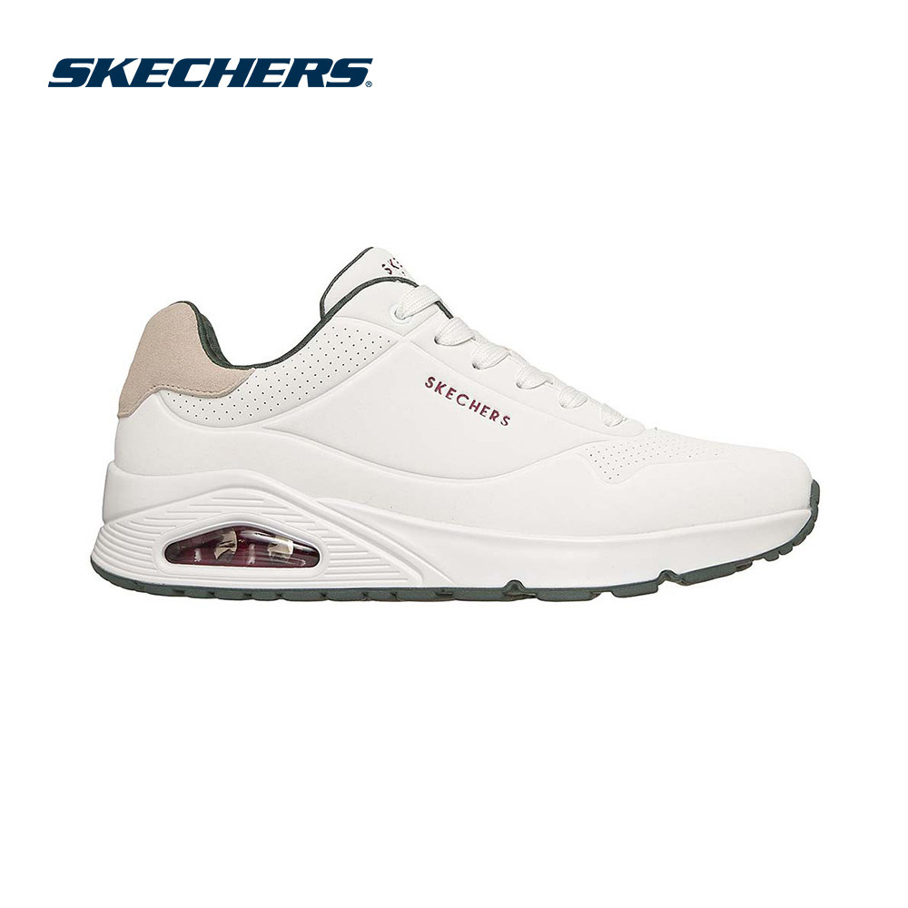 Giày Thể Thao Nam Skechers Street UNO Suited On Air - 183004-WGRN Air-Cooled Memory Foam
