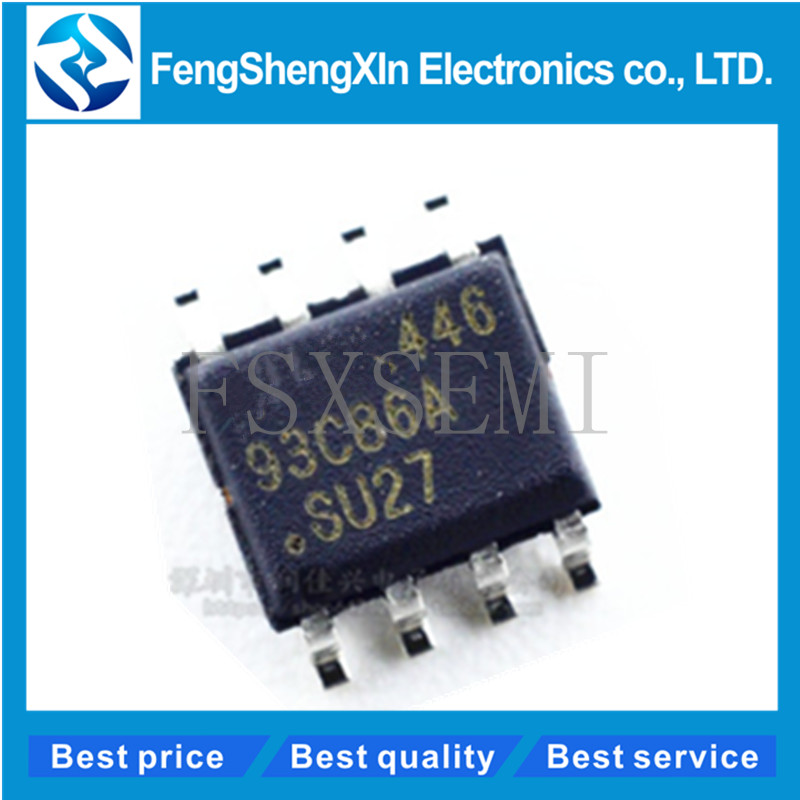 10 Cái / lốc 93C86 AT93C86 AT93C86A AT93C86A-10SU-2.7 93C86A SU27 AT93C86-10SC-2.7 SOP-8 EEPROM