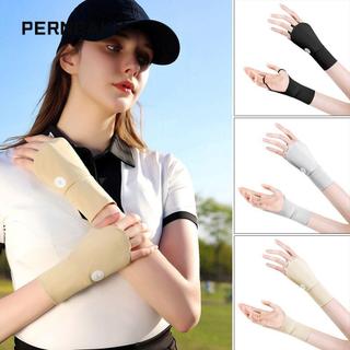 Găng tay chơi gôn Perneaky nửa ngón làm từ lụa mát thoáng khí, chống nắng và bảo vệ khỏi UV
