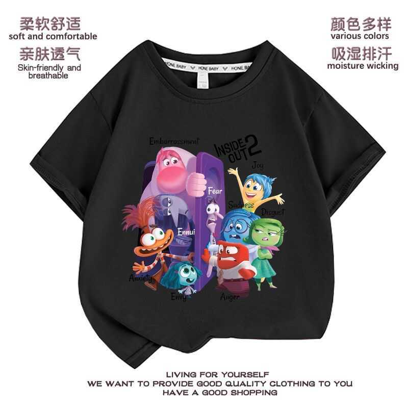 Hoạt Hình Brain Agent Team 2 Angry Afraid Happy Mood Học Sinh Mặc Trẻ Em Áo Thun Cotton Nguyên Chất 