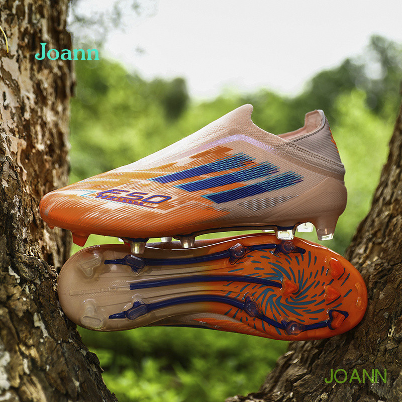 EUR CUP FG Giày Bóng Đá Không Dây Giày Gai Dài Giày Bóng Đá Thanh Niên Cho Nam Nữ size: 35 ~ 45 RCSA