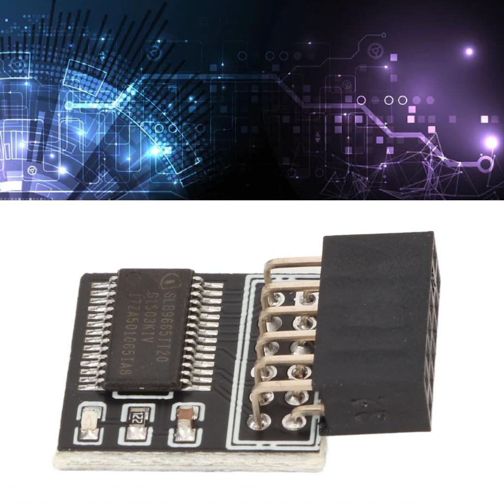 Mô-đun bảo mật soxii TPM 2.0 cho Bo mạch chủ GC TPM20 12 1pin LPC Nâng cấp hệ thống PC lên 11 Tương 