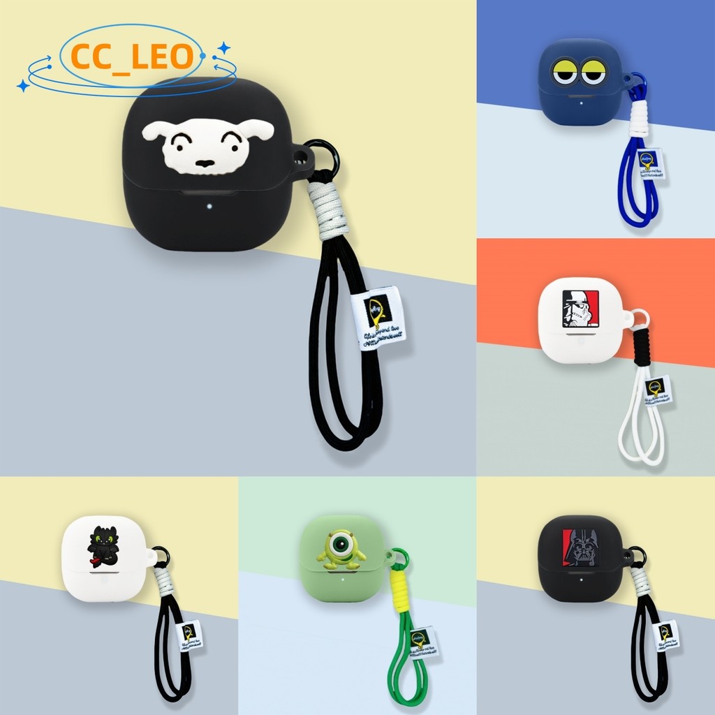 Suitable for XiaoMi Buds 6 Case Cartoon Panda Cute Lanyard Silicone Soft Case for XiaoMi Buds 6 Shoc