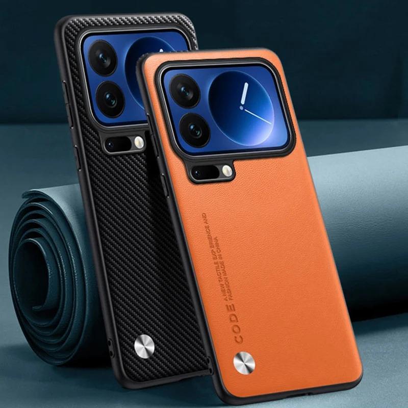 Ốp Da PU Sang Trọng Cho Xiaomi Mi 17 Pro Max Ốp Lưng Silicon Bảo Vệ Điện Thoại Cho Xiaomi 17 Pro Max
