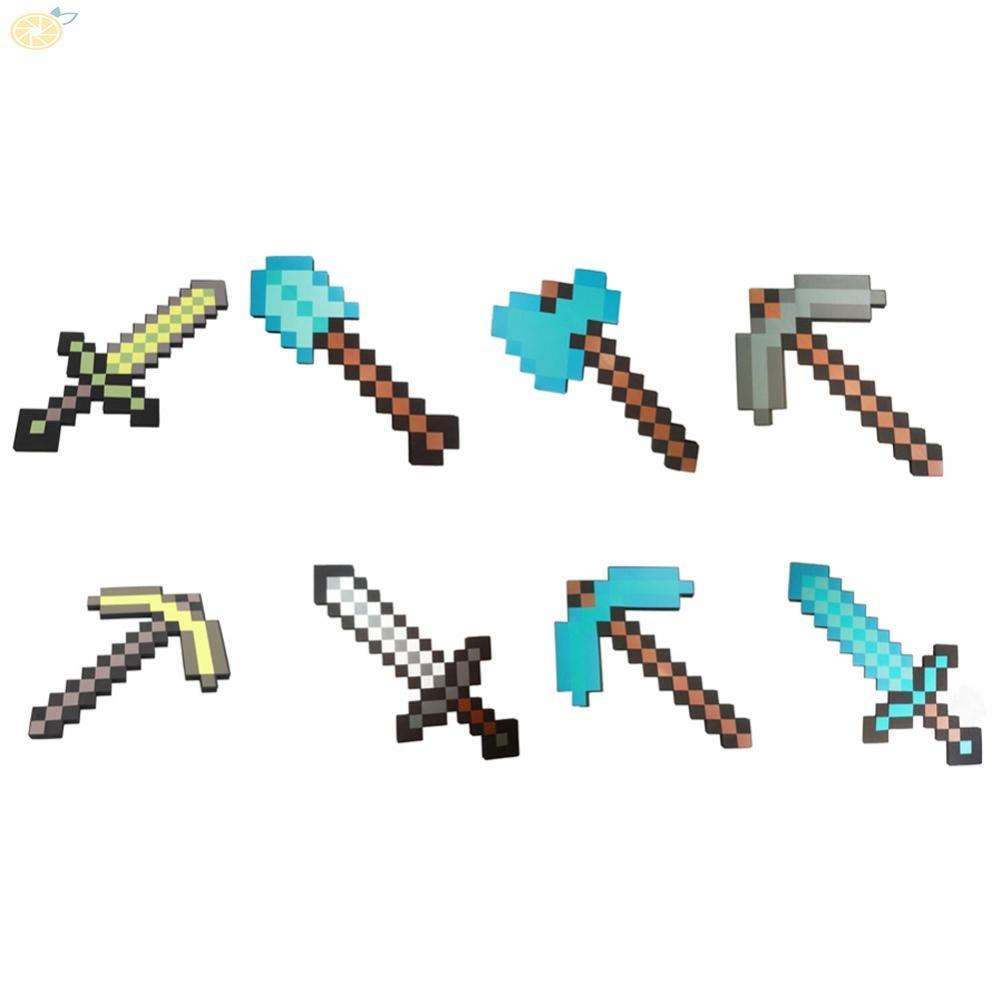 Trò chơi tưởng tượng đầy vui nhộn với trẻ em Minecraft Diamond Sword Pickaxe Axe Xẻng