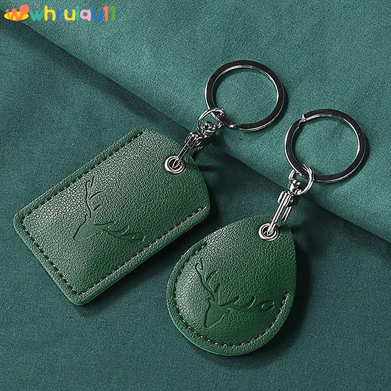 WH 1 Hộp Đựng Thẻ Truy Cập Da Đựng Thẻ Móc Khóa Khóa Khóa Cửa Thẻ Truy Cập Thẻ ID Hộp Đựng Thẻ Truy Cập Móc Khóa Túi Đựng Thẻ Truy Cập QU