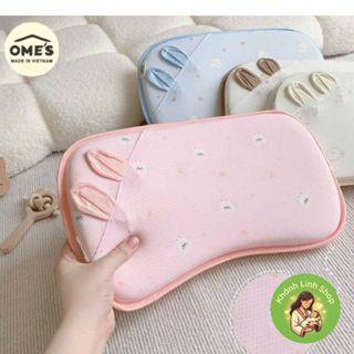 Gối Cao Su Thông Hơi Hãng OME'S Cho Bé Chất Liệu Mềm Mịn Thoáng Khí Giúp Bé Thoải mái khi ngủ cho bé 1tháng - 2 Tuổi