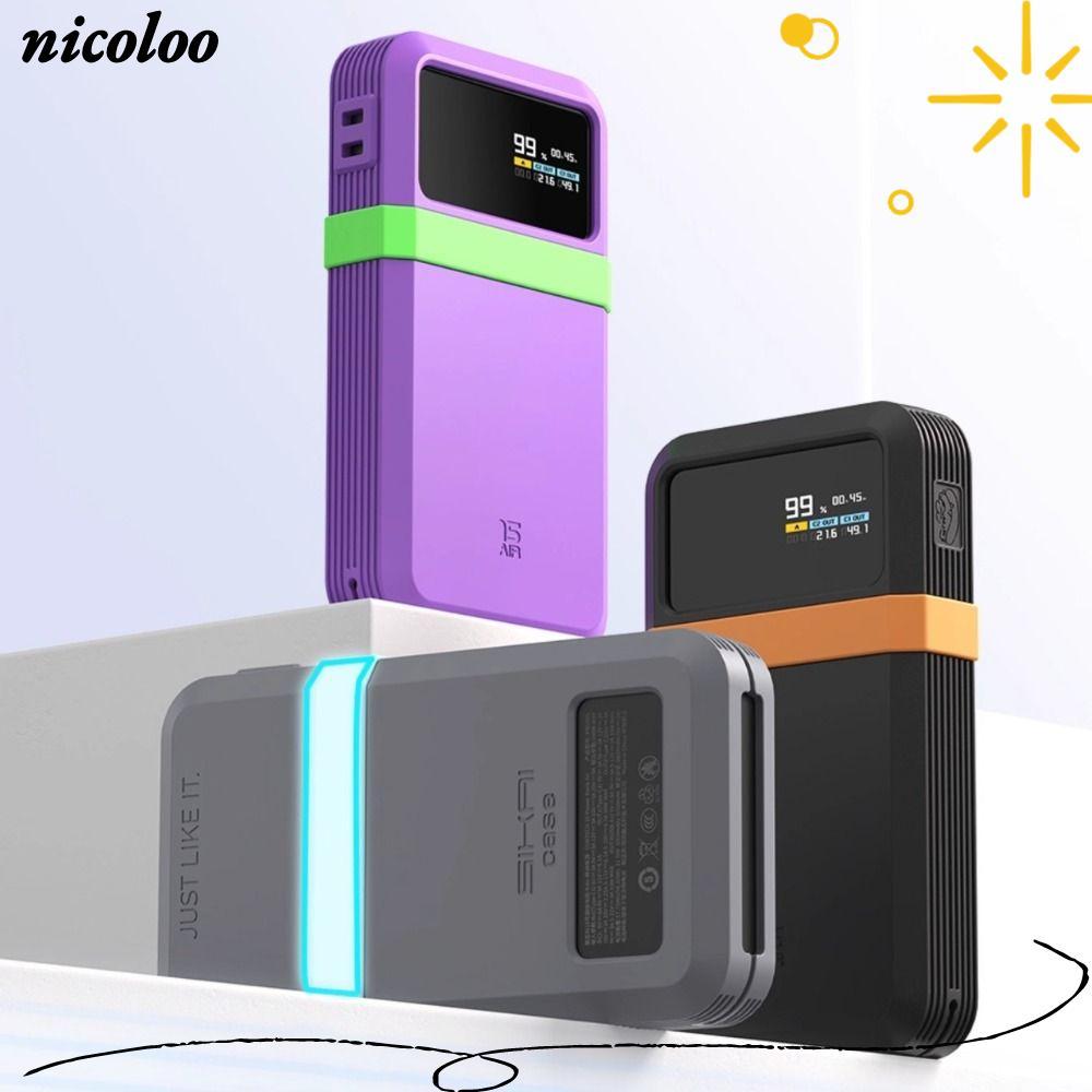 Bảo vệ NICOLOO, Silicone mềm màu trơn, Mang theo chống bụi di động cho CUKTECH 15 Power Bank Air 150