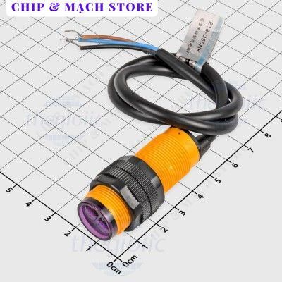 E18-D50NK Cảm Biến Khoảng Cách Vật Cản 3-50cm Có Tùy Chỉnh NPN-NO Chip & Mạch Store