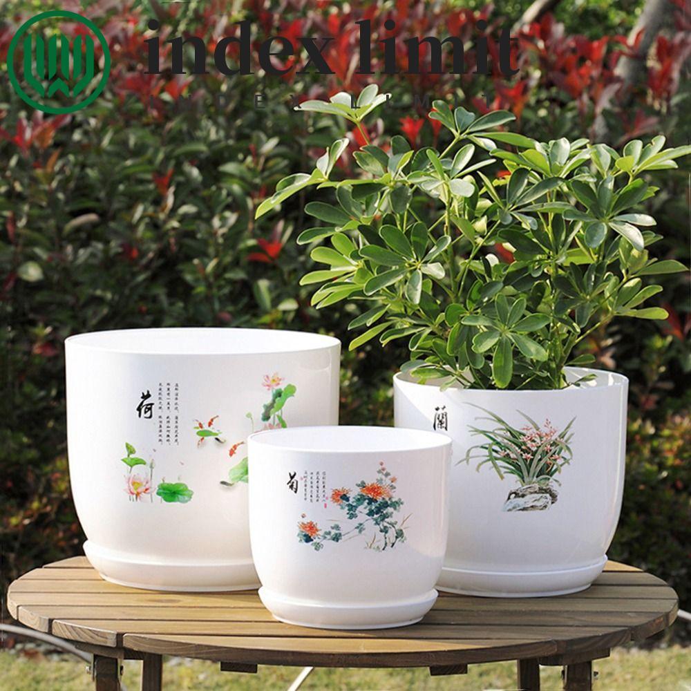  index limit INDEX LIMIT Chậu hoa nhựa, Chậu hoa nhựa PP cực lớn màu trắng, Chậu thủy canh tròn thoá