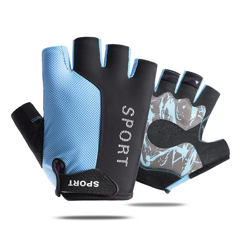 Găng Tay Đi Xe Đạp Giảm Sốc Half-Finger Mùa Hè Nam Nữ Ngắn-Finger Xe Đạp Leo Núi Long-Finger Handgua