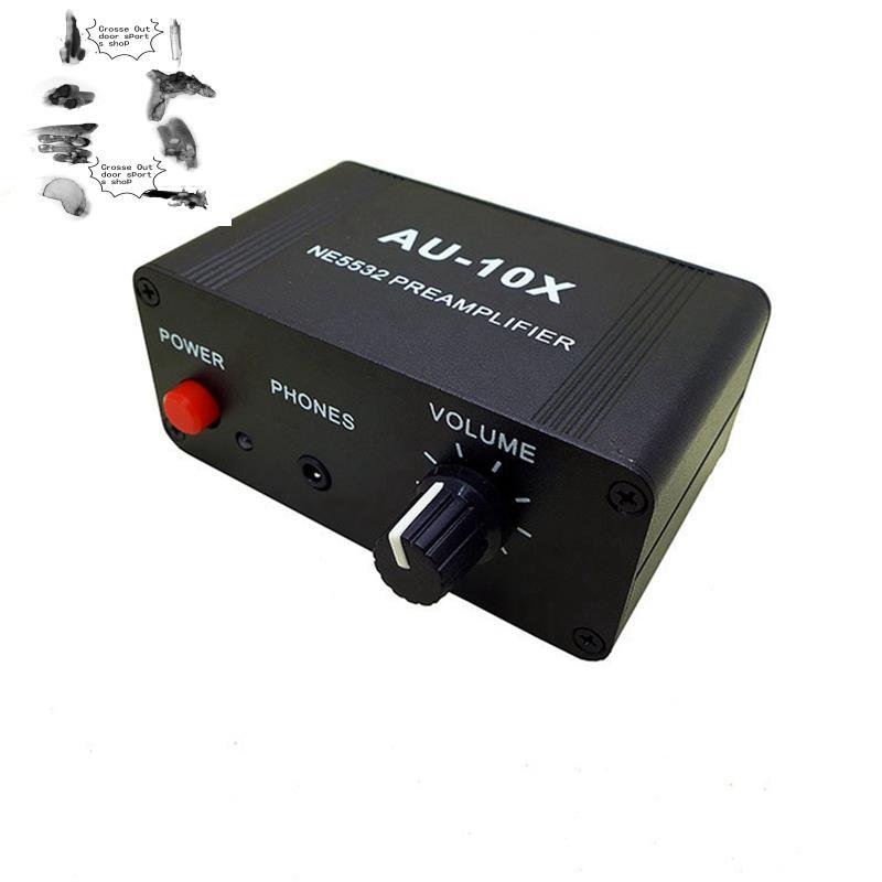 AU-10X NE5532 Bộ khuếch đại tín hiệu âm thanh Tai nghe Pre AMP Board 3.5MM Âm thanh điều khiển âm lư