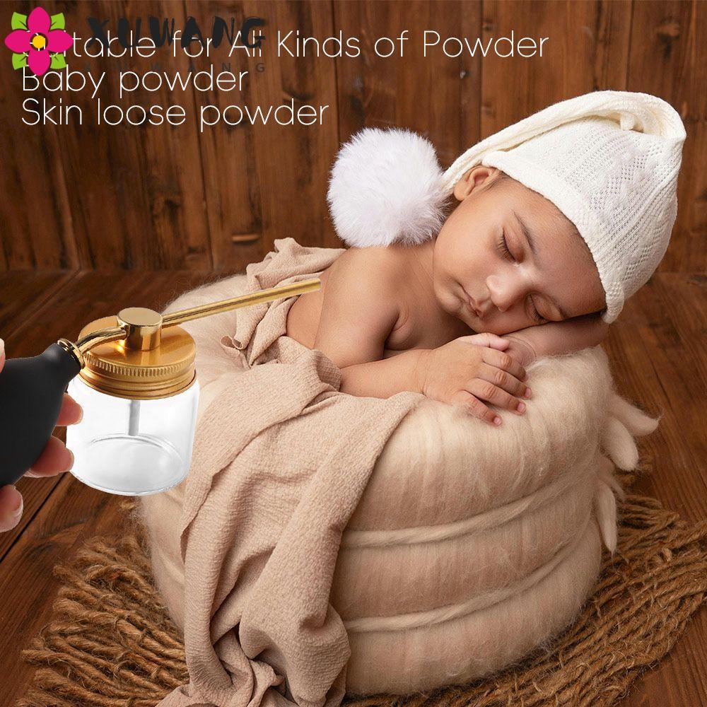 QUENTIN Hair Salon Powder Spray Chai, Máy thổi bột Talcum có thể đổ lại, Xịt thủy tinh Talc Fiber Ha