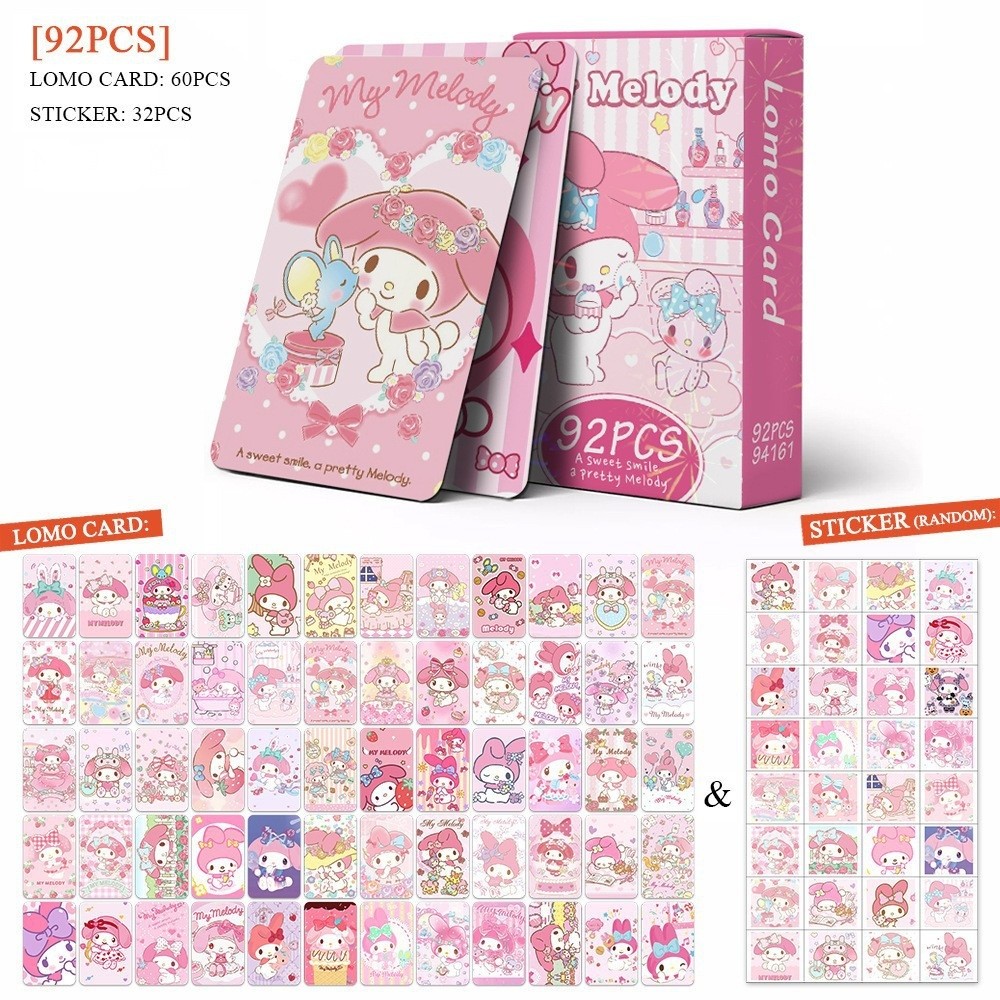 (NEW 2026) Set 60 lomo card và 32 sticker Melody - Thẻ bài MELODY
