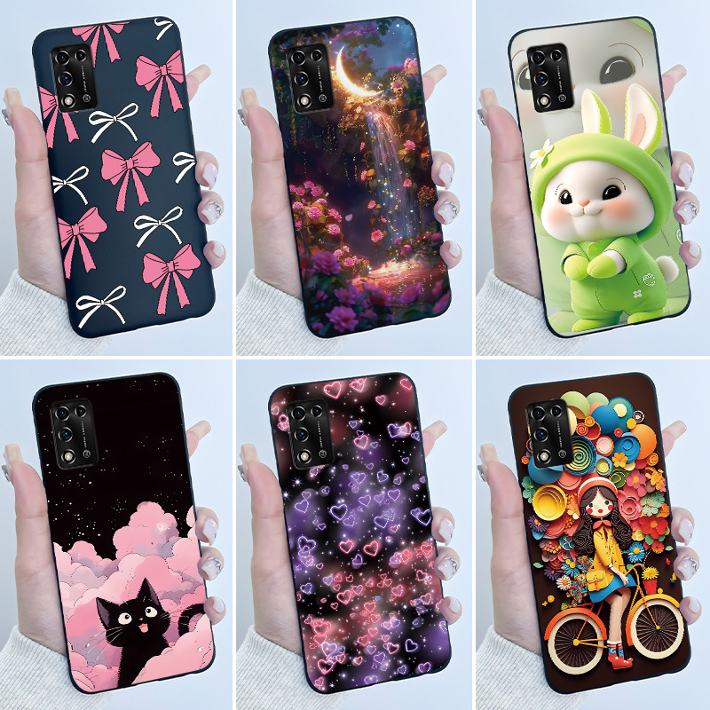 Dành Cho ZTE Libero 5G II / 5G iii Ốp Lưng Hình Trái Tim Thời Trang Thỏ Dễ Thương Cho ZTE Libero 5G 