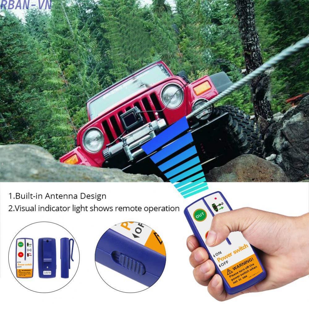 Cordless Electric Winch Remote 50 Feet Range Compatible With Multiple Brands