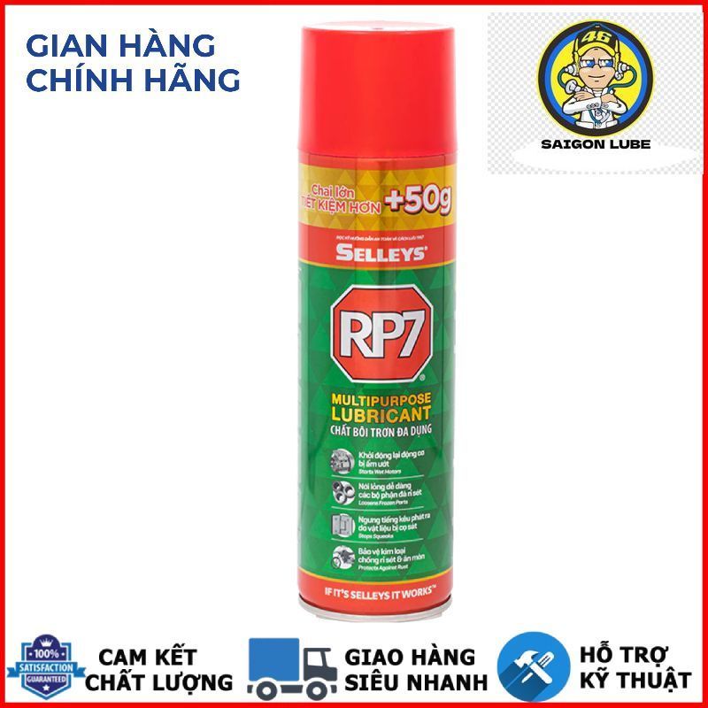 Chai Xịt Chống Rỉ Sét Và Bôi Trơn RP7 Selleys 350g chính hãng tặng thêm 50g
