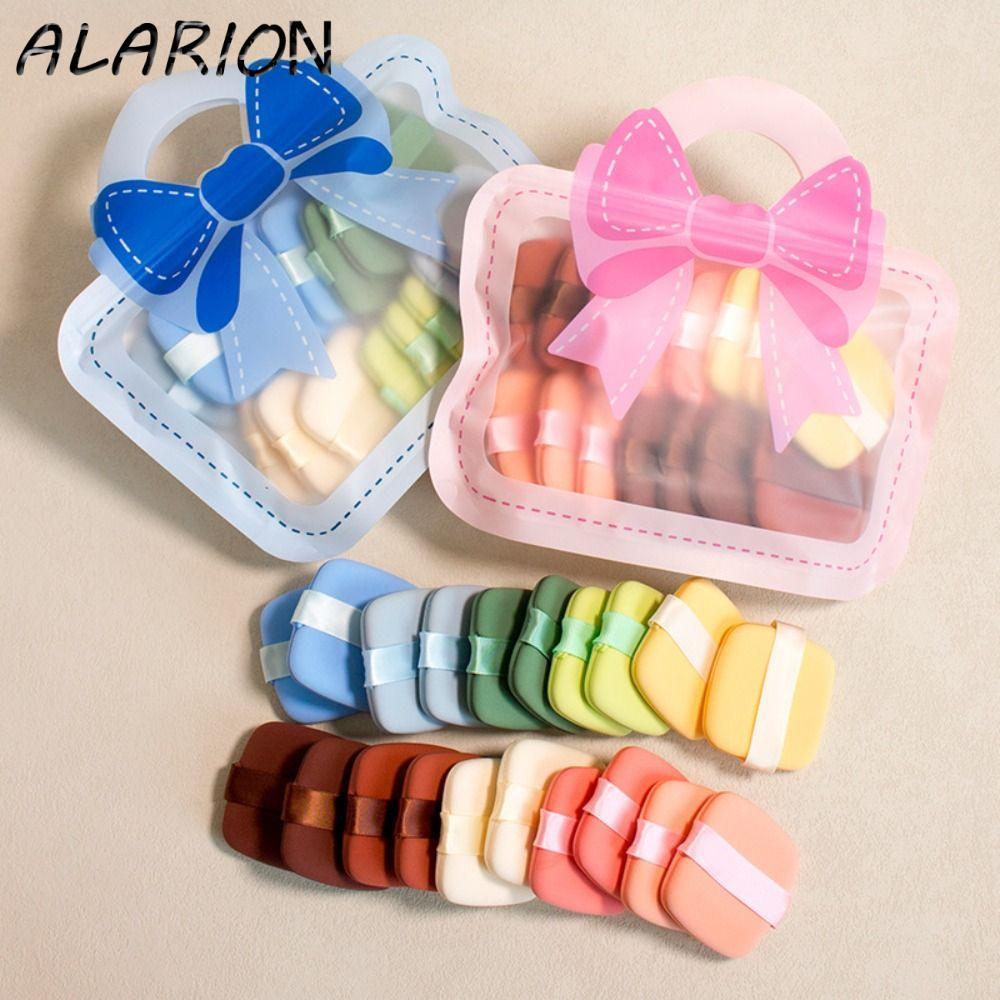 ALARION 20 chiếc Air Cushion Makeup Puff, Puff mỹ phẩm hoạt hình mềm mại tinh tế, Hình giọt nước đầy