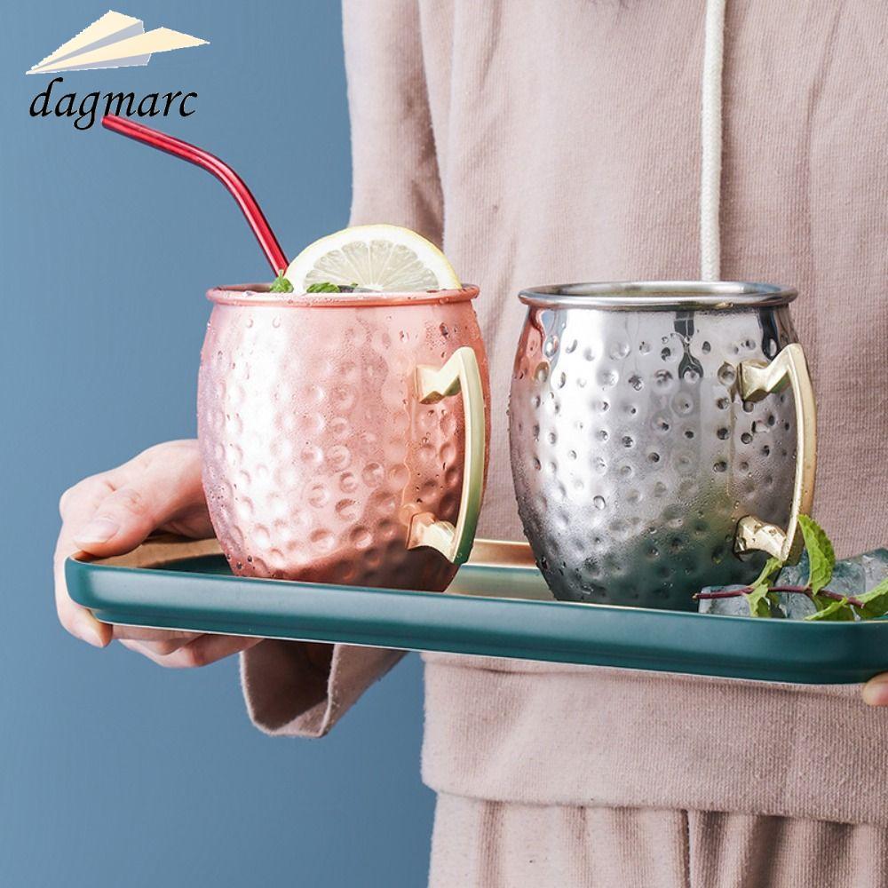 Cốc đồng nguyên chất DAGMARC, Cốc cốc Moscow Mule 500ml, có tay cầm đinh tán chắc chắn được rèn thủ 