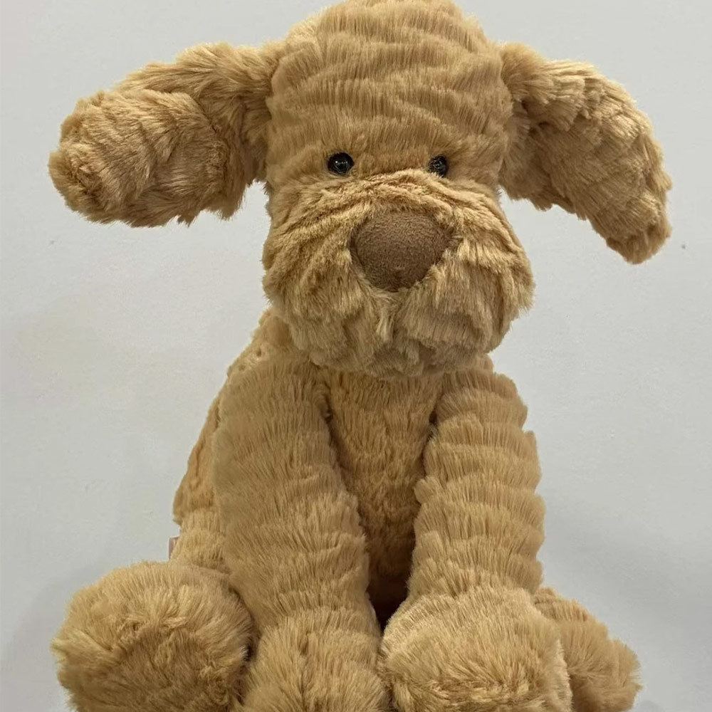 Wavy Puppy Plush Toy Fluffy Dog Plush Doll