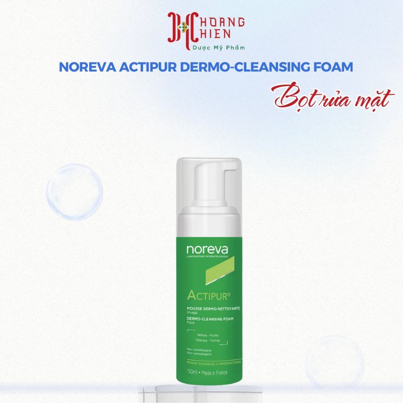 Bọt Rửa Mặt Dành Cho Da Dầu Mụn Noreva Actipur Dermo-Cleansing Foam
