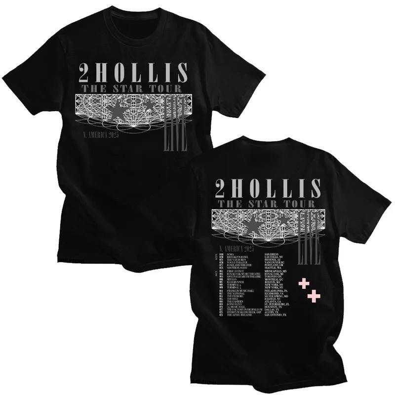 2Hollis The Star Tour Áo Thun Cotton Tay Ngắn Thời Trang Cho Nữ Và Nam Chất Lượng Cao Thoải Mái Mới 