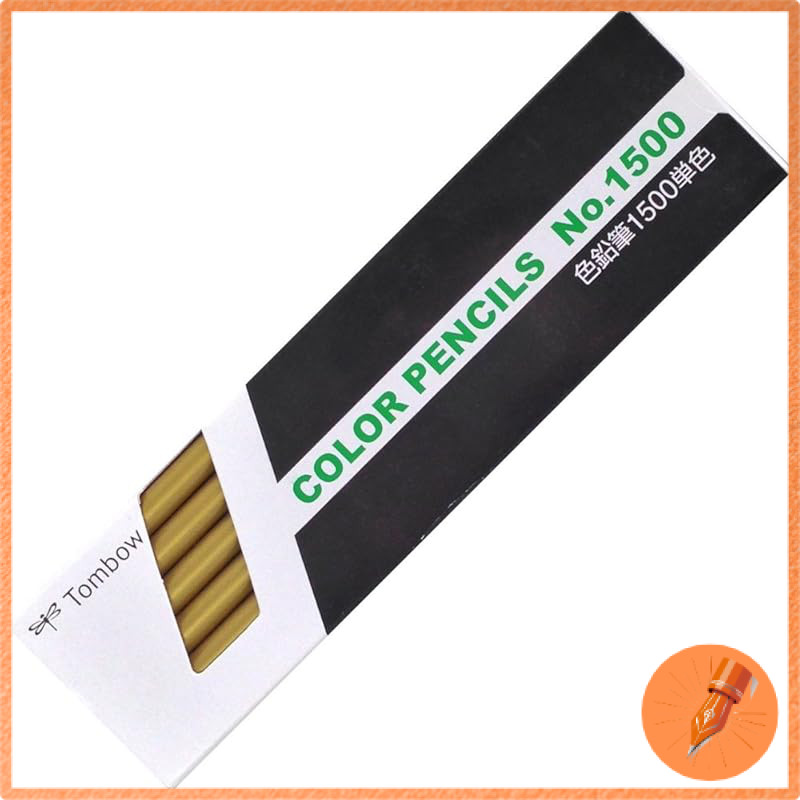 Tombow Pencil Colored Pencils 1500 Single Color Gold 1 Dozen 1500-36