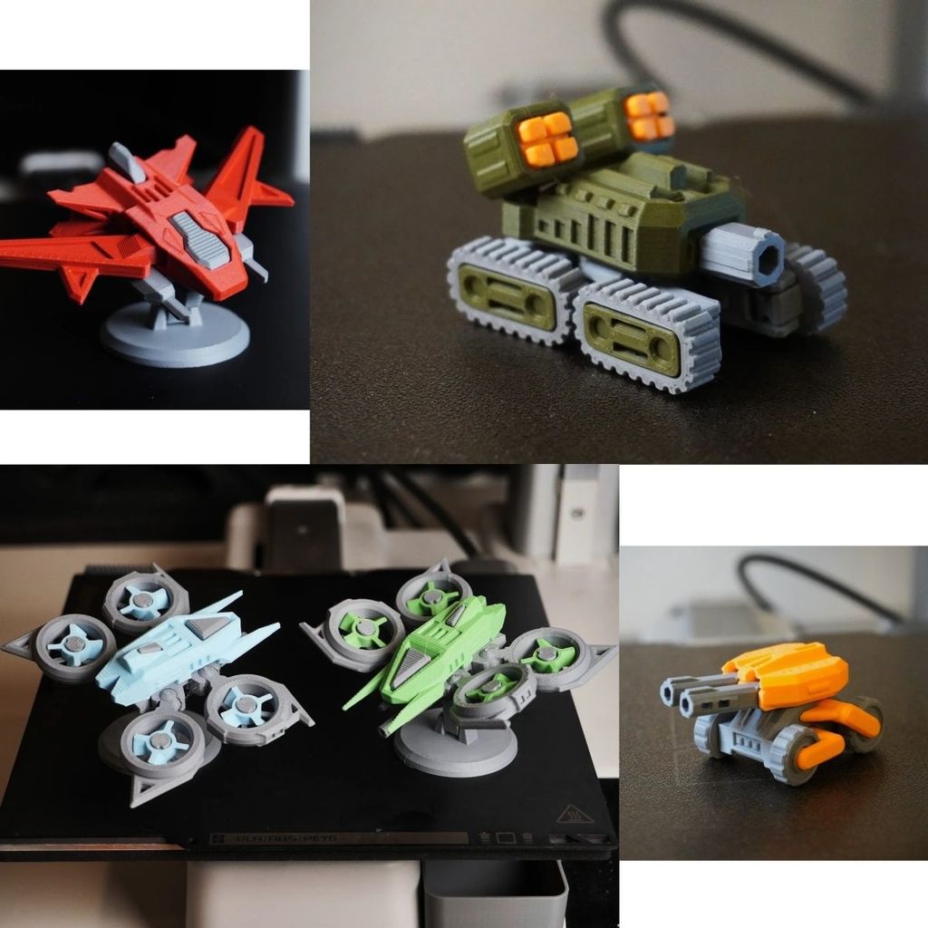 A New Product3D Printer Robot Model Crawler Tank Armor Movable Toy Robot Multi-Joint Model4d Assembl