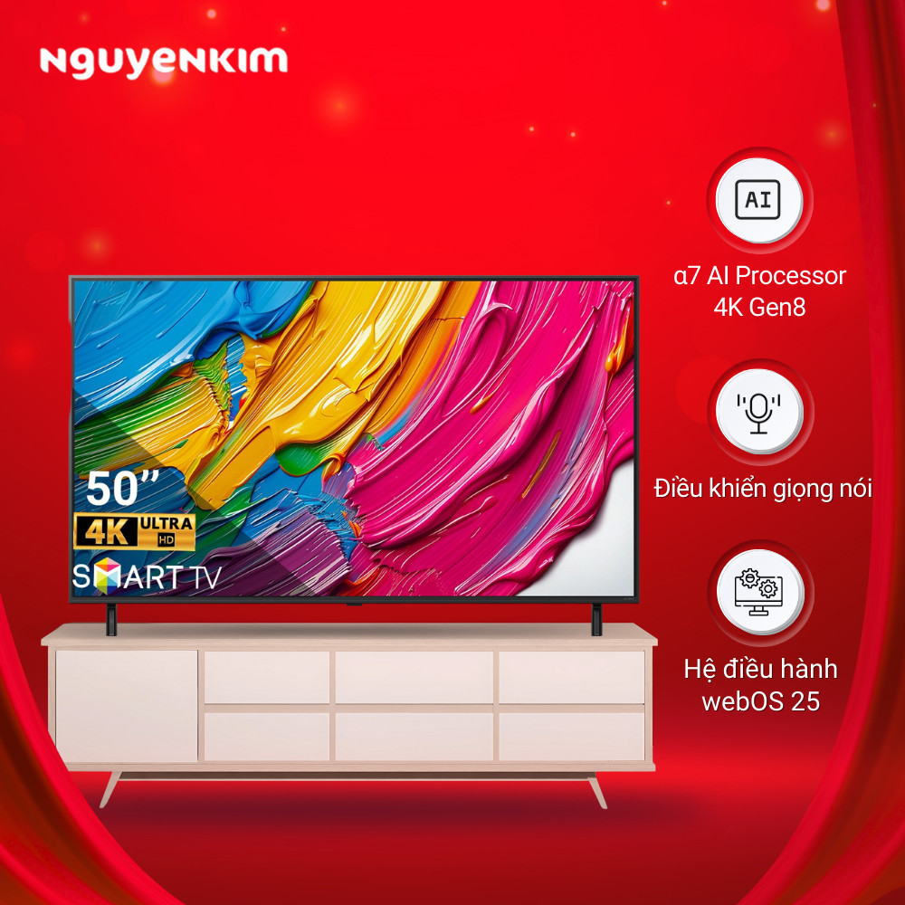 Smart Tivi QNED LG 4K 50 inch 50QNED80ASA