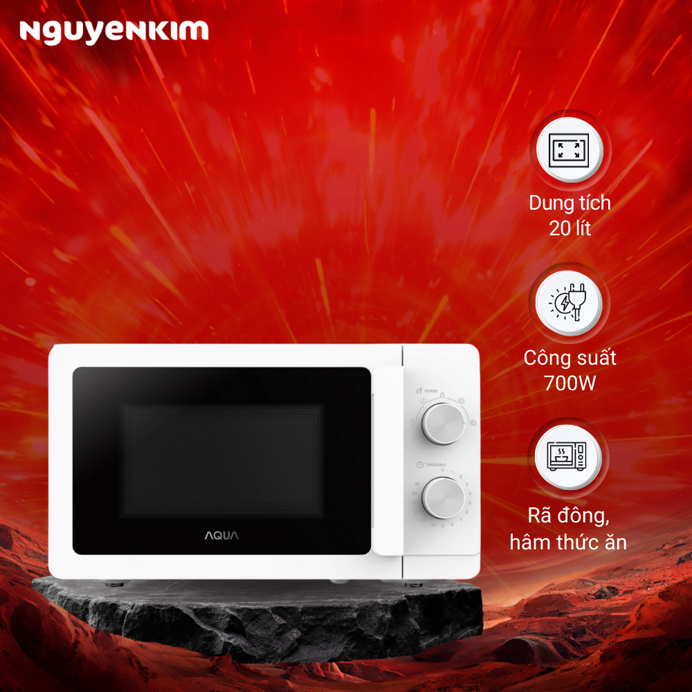 Lò vi sóng AQUA 20 lít AQS-MWM2001R(W)-VN