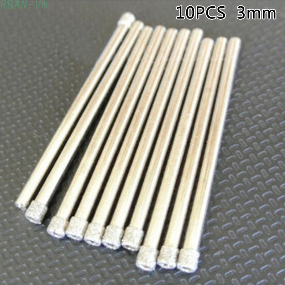 3mm Diamond Coated Hole Saw Kit for Stone Granite Marble Ceramic (10Pcs)