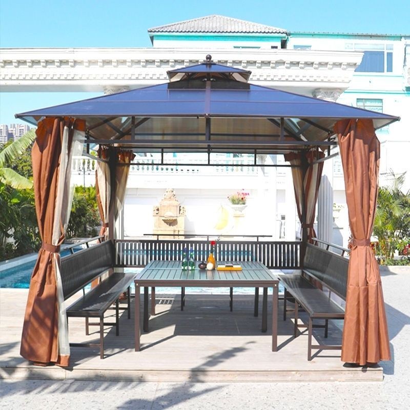 Lều gazebo ngoài trời, lều gazebo giải trí, biệt thự, vườn, trang trại, bốn góc, lều gazebo ngoài tr