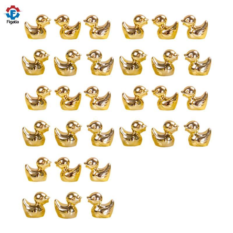 Bộ Vịt Mini 30 Miếng, Tượng Vịt Vàng Nhựa, Tượng Vịt Vàng Mini Cho Xe Ô Tô Nhà